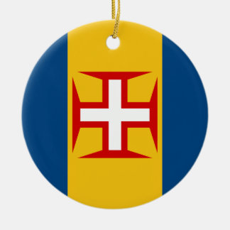Ornamento De Cerâmica Bandeira de Madeira (Portugal)