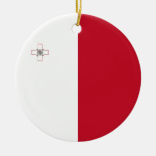Ornamento De Cerâmica bandeira de Malta