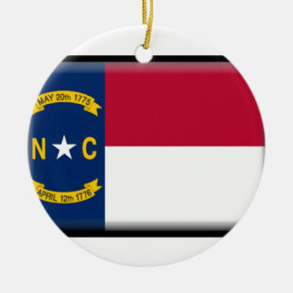 Ornamento De Cerâmica Bandeira de North Carolina