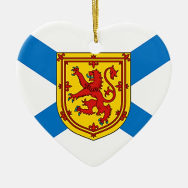 Ornamento De Cerâmica Bandeira de Nova Escócia (Frente)