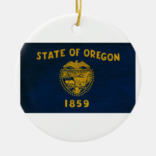 Ornamento De Cerâmica Bandeira de Oregon