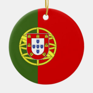 Ornamento De Cerâmica bandeira de Portugal