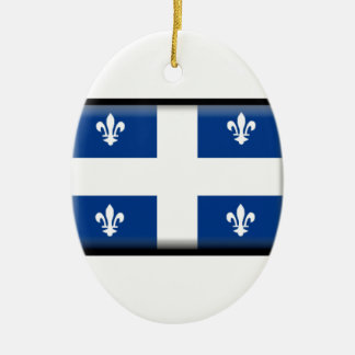 Ornamento De Cerâmica Bandeira de Quebeque (Canadá)