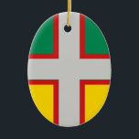 Ornamento De Cerâmica Bandeira de Saguenay-Lac-Santo-Jean (QUÉBEC)<br><div class="desc">Saguenay-Lac-Santo-Jean é uma região no Quebec, Canadá. Contém o fiorde de Saguenay, o estuário do rio Saguenay, que se estende por grande parte da região. Também é conhecido como Sagamie em francês, a partir da primeira parte de "Saguenay" e da última parte de "Piekouagami", o nome Innu (que significa "lago...</div>