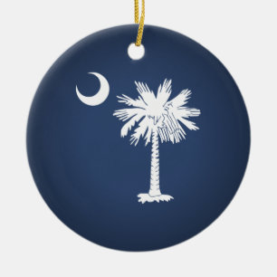 Ornamento De Cerâmica Bandeira de South Carolina
