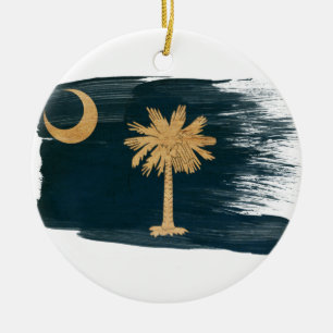 Ornamento De Cerâmica Bandeira de South Carolina