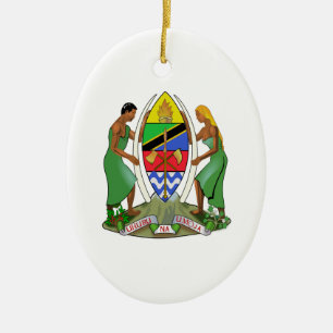 Ornamento De Cerâmica Bandeira de Tanzânia