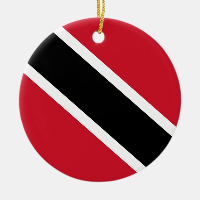 Ornamento De Cerâmica Bandeira de Trinidad and Tobago (Frente)