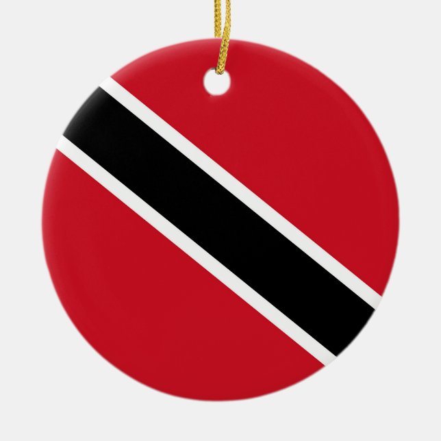 Ornamento De Cerâmica Bandeira de Trinidad e Tobago (Frente)