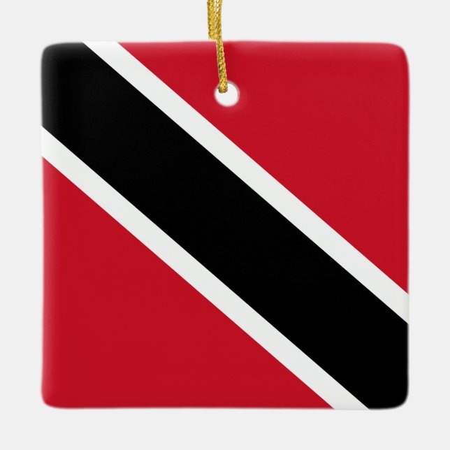 Ornamento De Cerâmica Bandeira de Trinidad e Tobago (Frente)