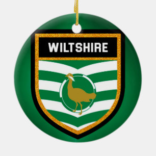Ornamento De Cerâmica Bandeira de Wiltshire