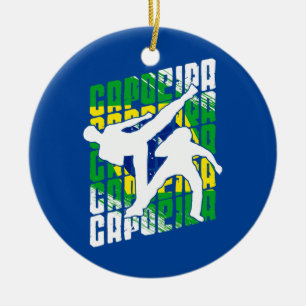 Ornamento De Cerâmica Bandeira do Brasil Batida Banda Mista