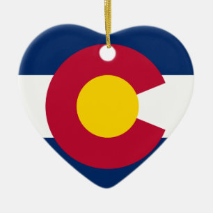 Ornamento De Cerâmica Bandeira do Colorado