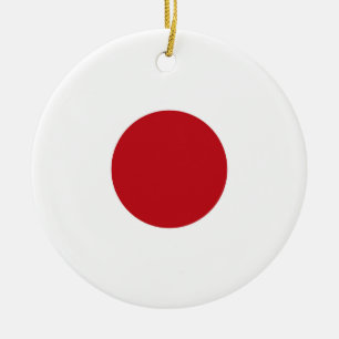 Ornamento De Cerâmica Bandeira do Japão