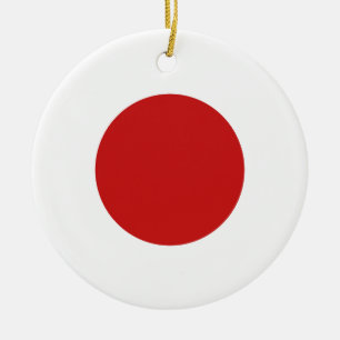 Ornamento De Cerâmica Bandeira do Japão