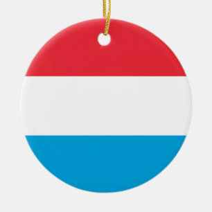 Ornamento De Cerâmica Bandeira do Luxemburgo