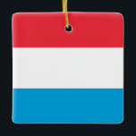 Ornamento De Cerâmica Bandeira do Luxemburgo<br><div class="desc">Produtos de Sinalizador Mundial Personalizáveis - Sinta-se livre para adicionar seu próprio texto.</div>