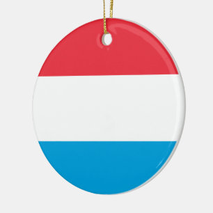 Ornamento De Cerâmica Bandeira do Luxemburgo
