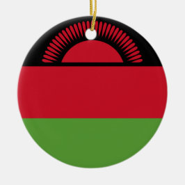 Ornamento De Cerâmica Bandeira do Malawi