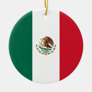 Ornamento De Cerâmica Bandeira do México