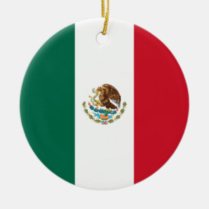 Ornamento De Cerâmica Bandeira do México