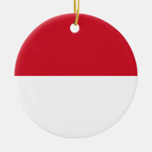 Ornamento De Cerâmica Bandeira do Mônaco