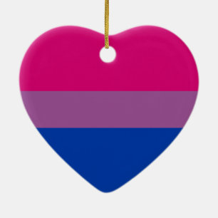 Ornamento De Cerâmica Bandeira do Orgulho Bissexual