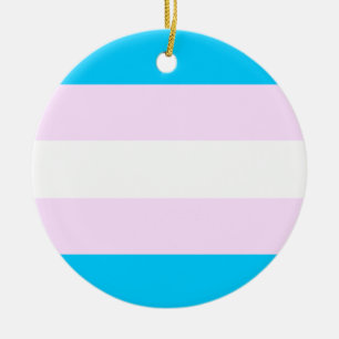 Ornamento De Cerâmica Bandeira do orgulho do Transgender