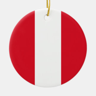 Ornamento De Cerâmica Bandeira do Peru
