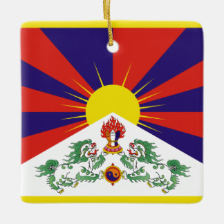Ornamento De Cerâmica Bandeira do Tibete livre