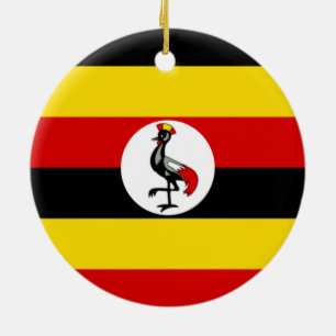 Ornamento De Cerâmica Bandeira do Uganda