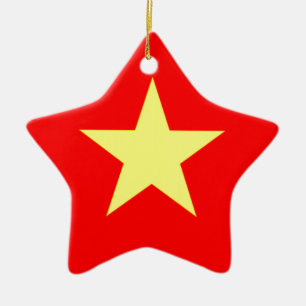 Ornamento De Cerâmica Bandeira do Vietname