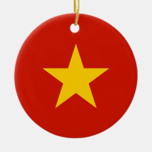 Ornamento De Cerâmica bandeira do Vietname