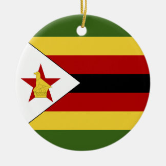 Ornamento De Cerâmica Bandeira do Zimbabué