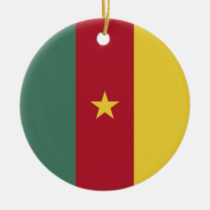 Ornamento De Cerâmica bandeira dos Camarões