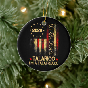 Ornamento De Cerâmica Bandeira dos EUA Vintage 2026 Adepto Político Patr