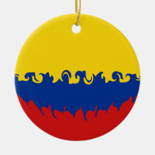 Ornamento De Cerâmica Bandeira Gnarly de Colômbia