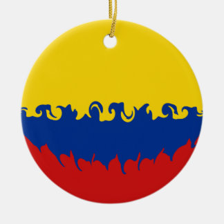 Ornamento De Cerâmica Bandeira Gnarly de Colômbia