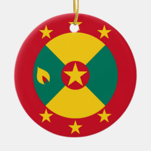 Ornamento De Cerâmica Bandeira Granada