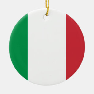 Ornamento De Cerâmica Bandeira italiana - bandeira de Italia - Italia