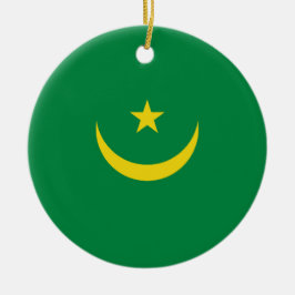 Ornamento De Cerâmica Bandeira mauritana