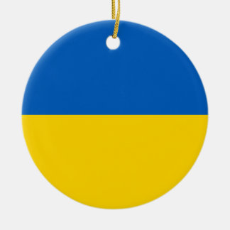 Ornamento De Cerâmica Bandeira Nacional da Ucrânia
