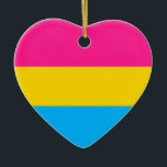 ORNAMENTO DE CERÂMICA "BANDEIRA PANSEXUAL DO ORGULHO "<br><div class="desc">" ORNAMENTO DA BANDEIRA PANSEXUAL DO ORGULHO"</div>