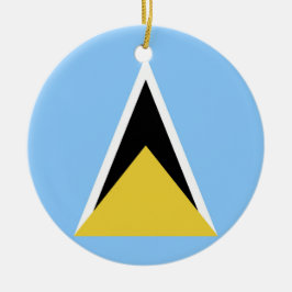 Ornamento De Cerâmica bandeira santo Lúcia