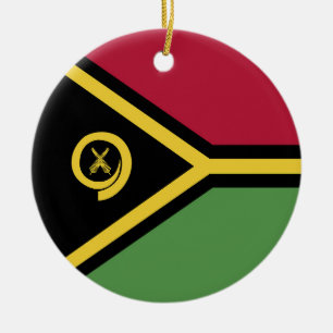 Ornamento De Cerâmica Bandeira Vanuatu