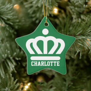 Ornamento De Cerâmica Bandeira (variante) de Charlotte, NC