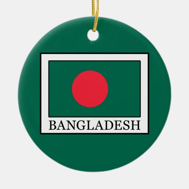 Ornamento De Cerâmica Bangladesh (Frente)