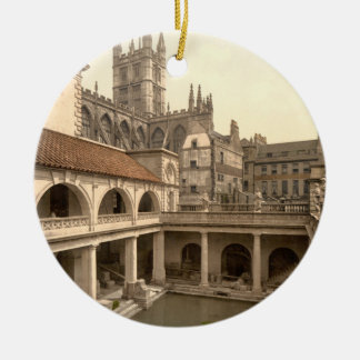 Ornamento De Cerâmica Banhos e abadia romanos, IV, banho, Inglaterra