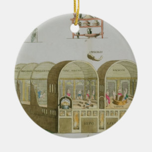 Ornamento De Cerâmica Banhos romanos, placa 'da história da nação