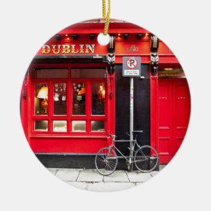 Ornamento De Cerâmica Bar vermelho de Dublin
